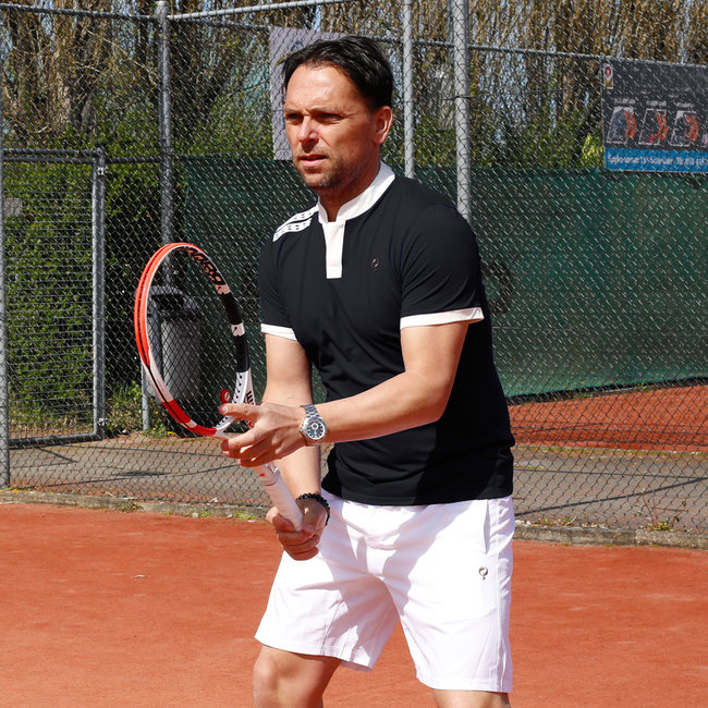 Men Q Club polo -  blue graphite