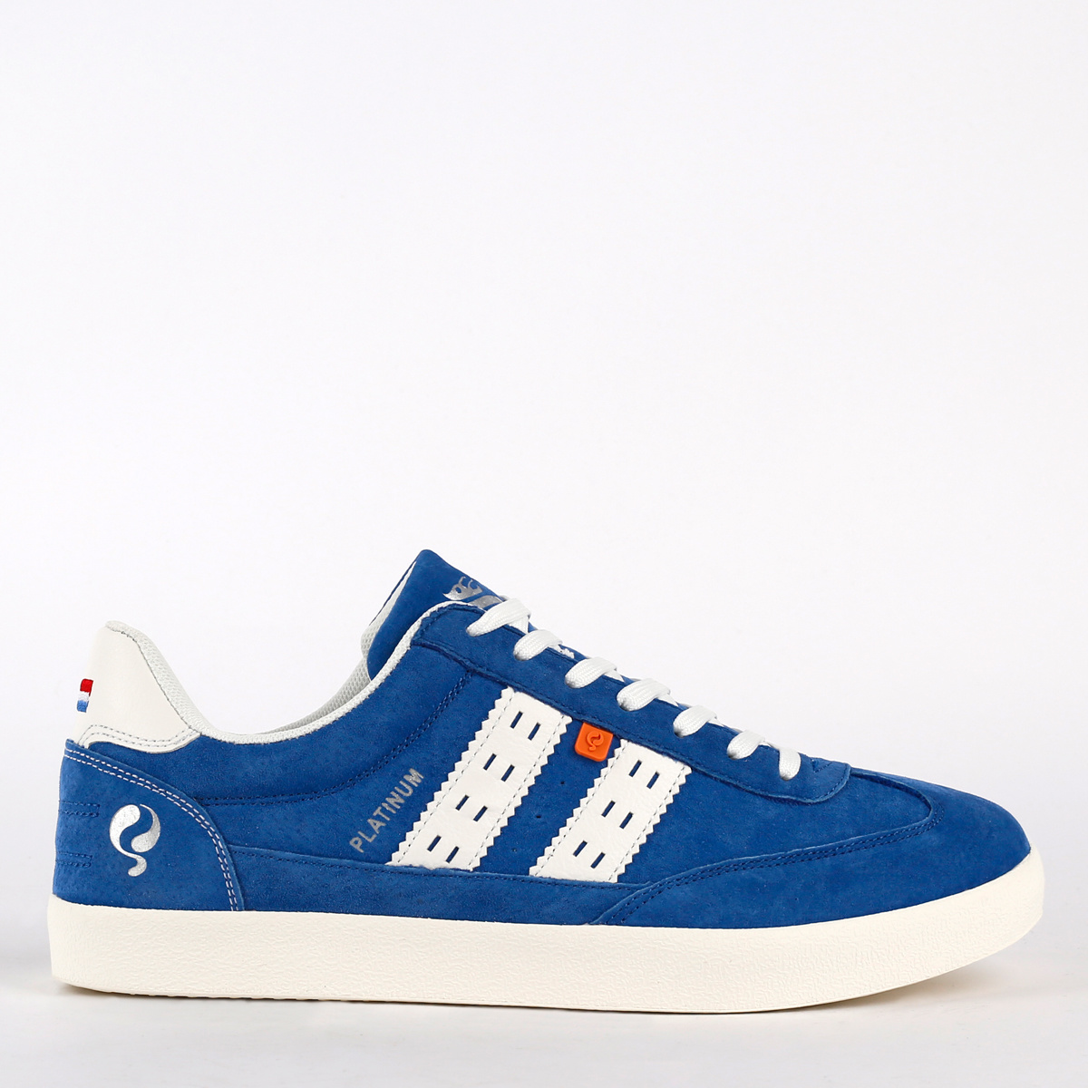 2 voor €129 | Heren Sneaker Platinum | Koningsblauw Wit