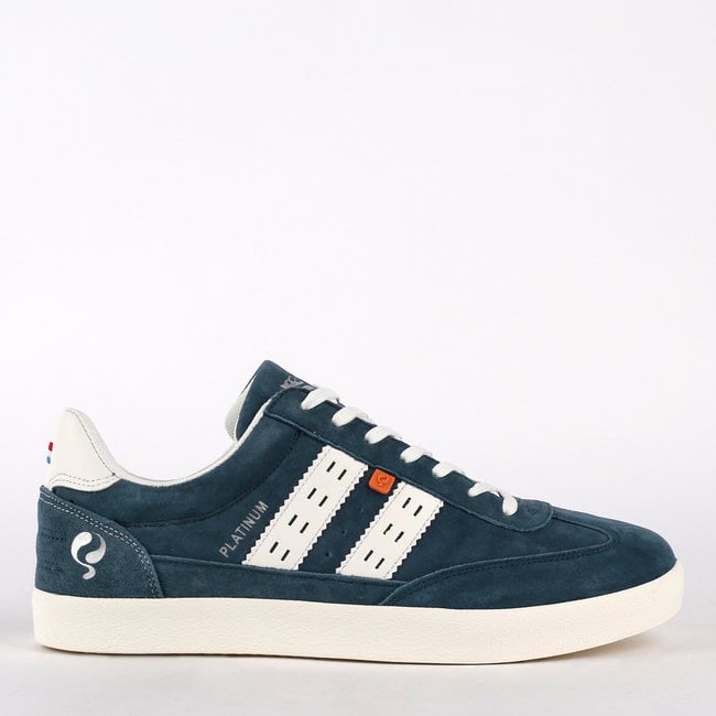 Q1905 Heren Sneaker Platinum - Marine Blauw/Wit