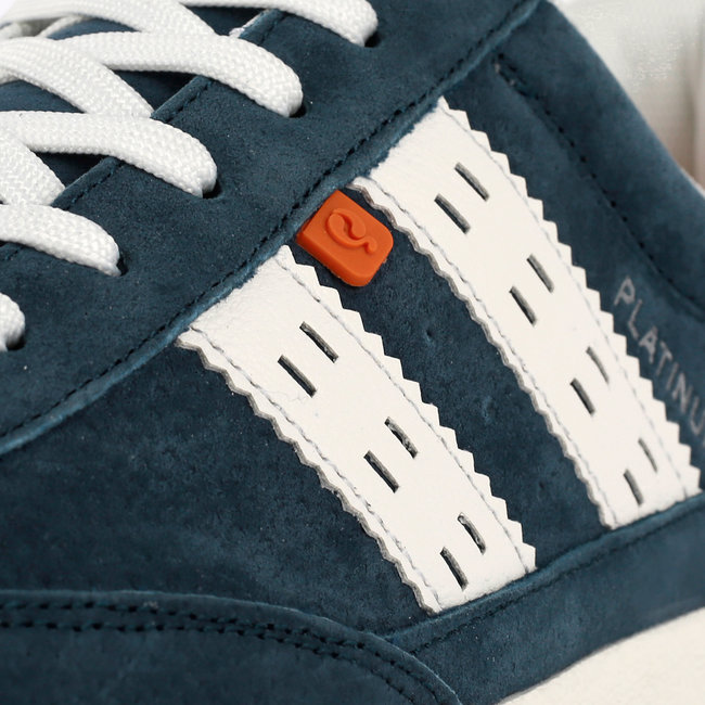 Heren Sneaker Platinum - Marine Blauw/Wit