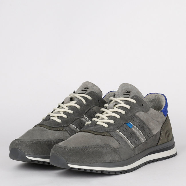 Heren Sneaker Heerlen - Grijs/Koningsblauw