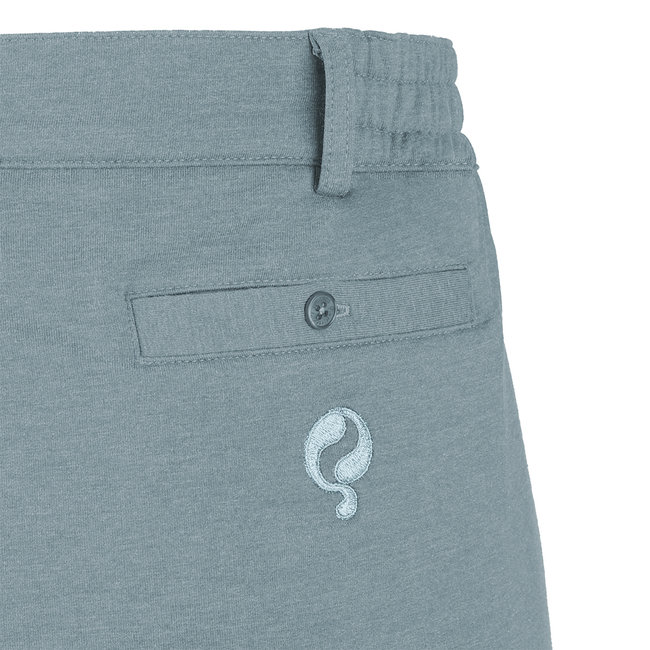 Heren Chino Duiven - Melange Denimblauw