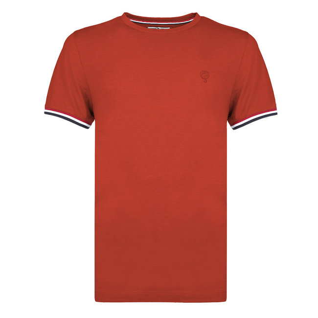 Men T-shirt Katwijk - Coral Red