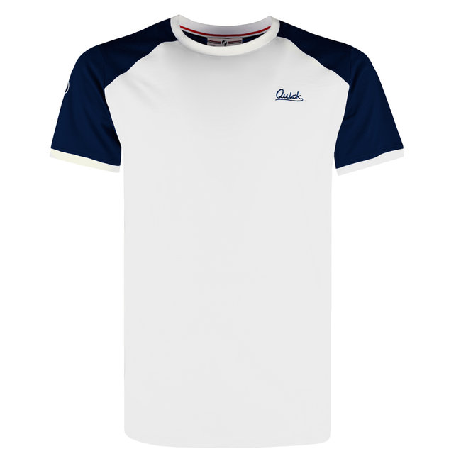 Heren T-shirt Strike - Wit/Donkerblauw