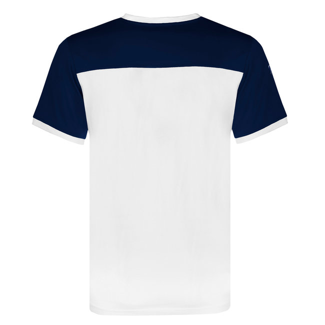 Heren T-shirt Strike - Wit/Donkerblauw