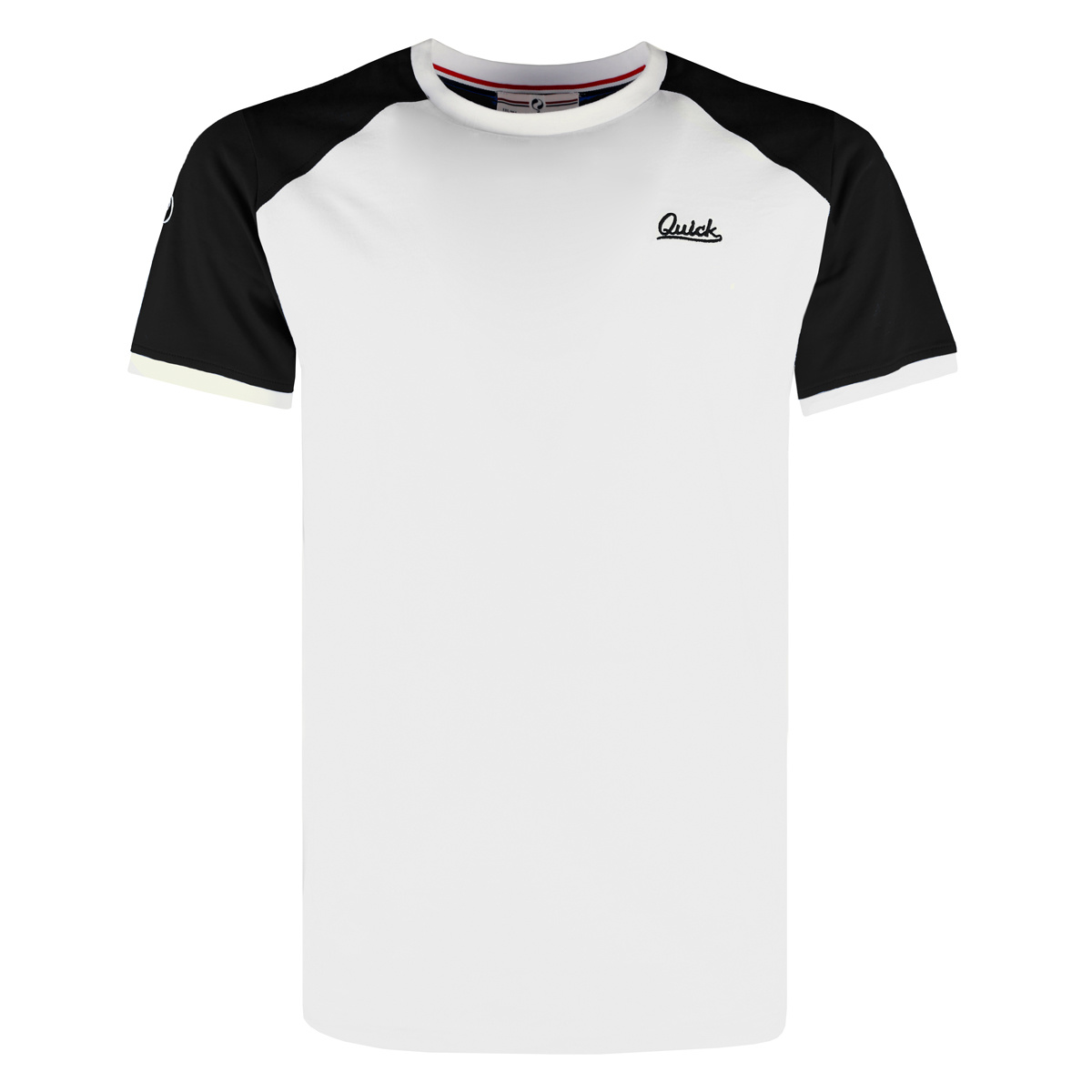 Woning Recensent Traditioneel Heren T-shirt Strike - Wit/Zwart - Q1905