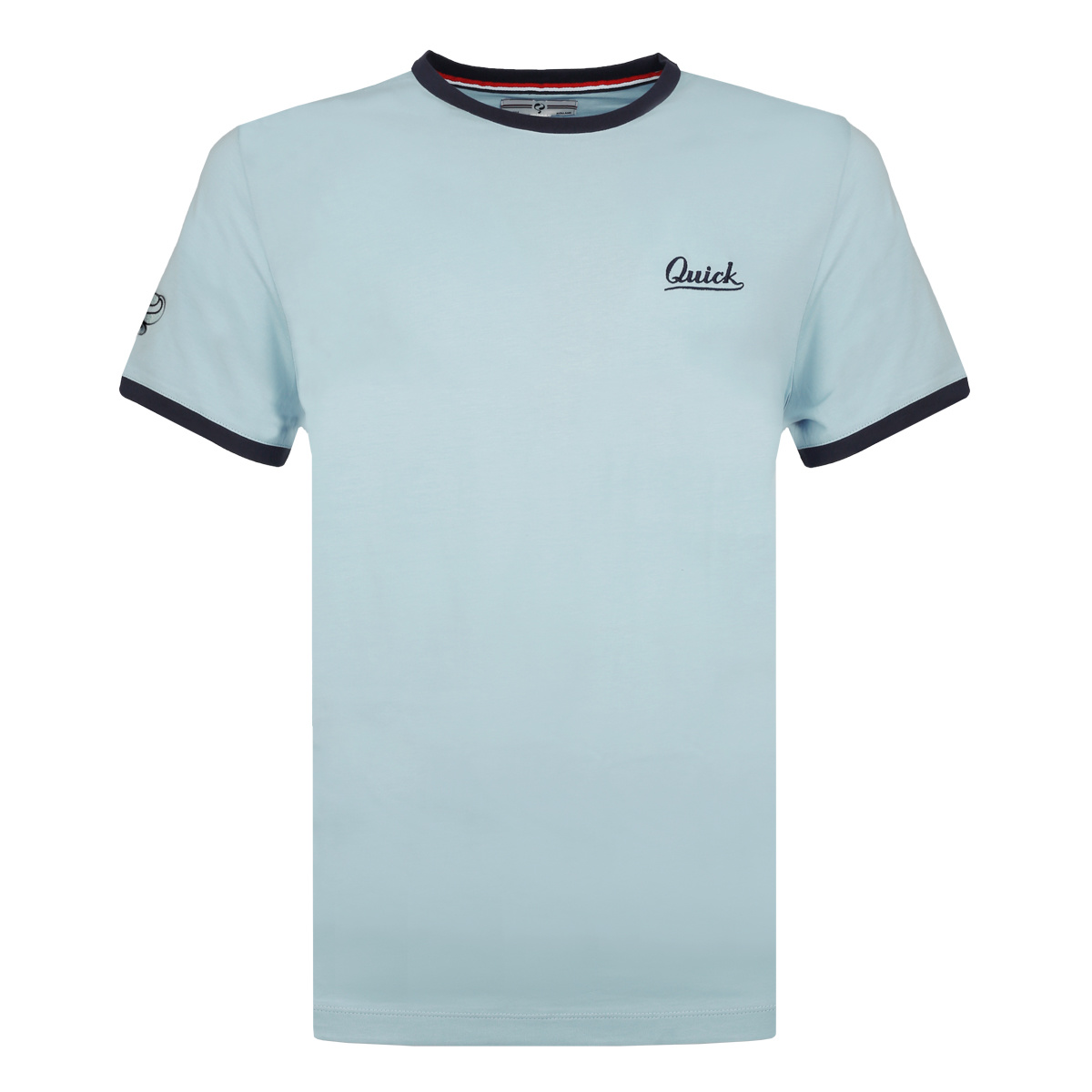 Heren T-shirt Captain | Wolkenblauw/Donkerblauw