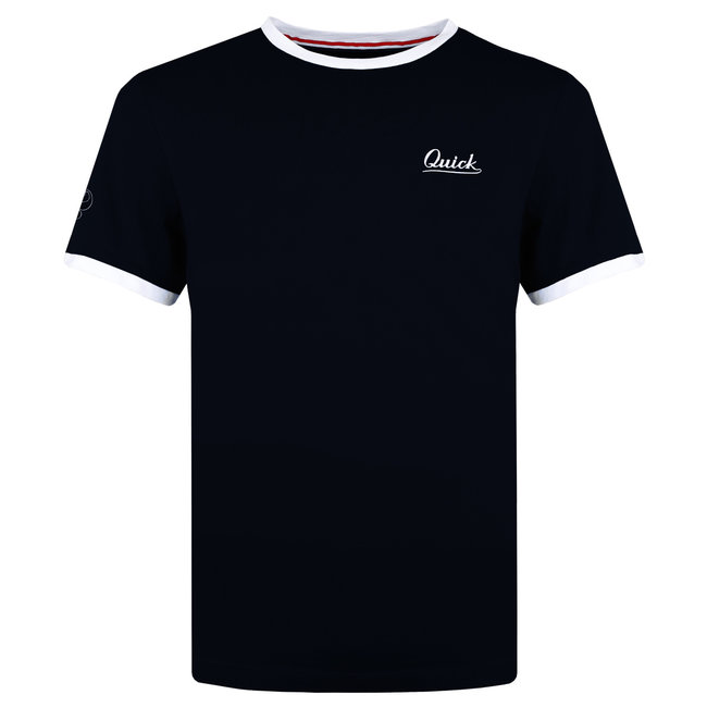 Q1905 Heren T-shirt Captain - Donkerblauw/Wit