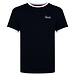 Q1905 Heren T-shirt Captain - Donkerblauw/Wit