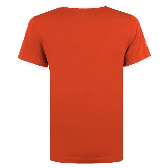 Men's T-shirt Captain - Coral Red/White