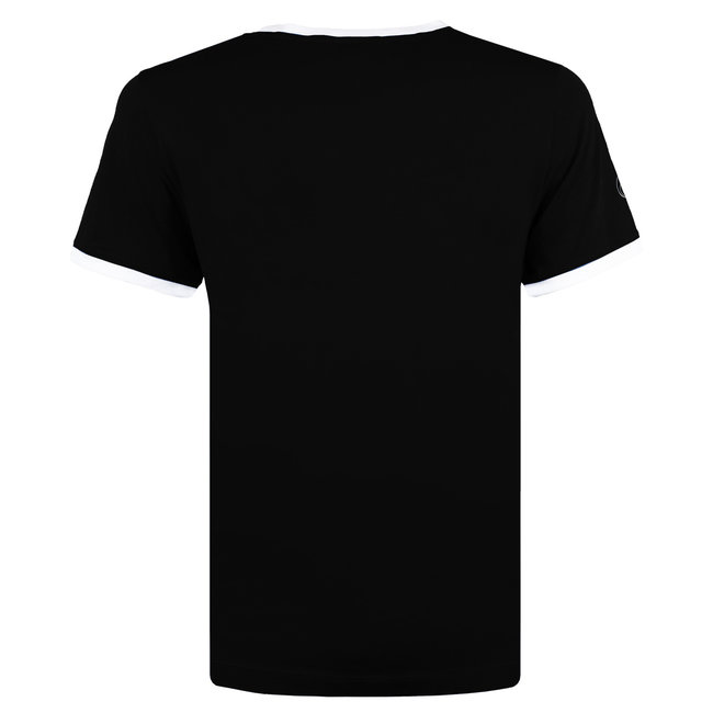 Heren T-shirt Captain - Zwart/Wit