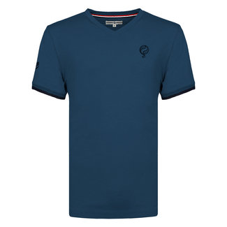 Q1905 Men T-shirt Egmond - Denim Blue