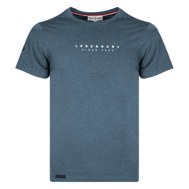 Q1905 Heren T-shirt Duinzicht - Denimblauw