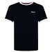 Q1905 Heren T-shirt Captain - Donkerblauw/Wit