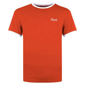 Q1905 Heren T-shirt Captain PP - Koraalrood/Wit