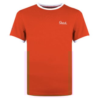 Q1905 Men's T-shirt Captain PP - Coral Red/White
