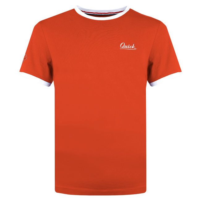 Q1905 Men's T-shirt Captain PP - Coral Red/White