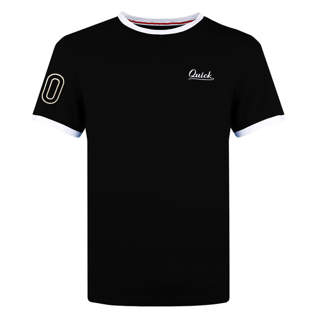 Q1905 Heren T-shirt Captain - Zwart/Wit