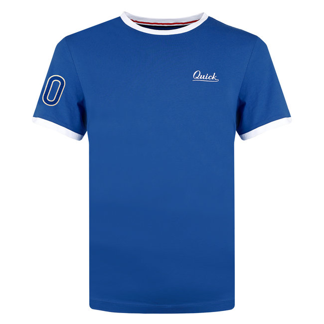 Heren T-shirt Captain - Koningsblauw/Wit