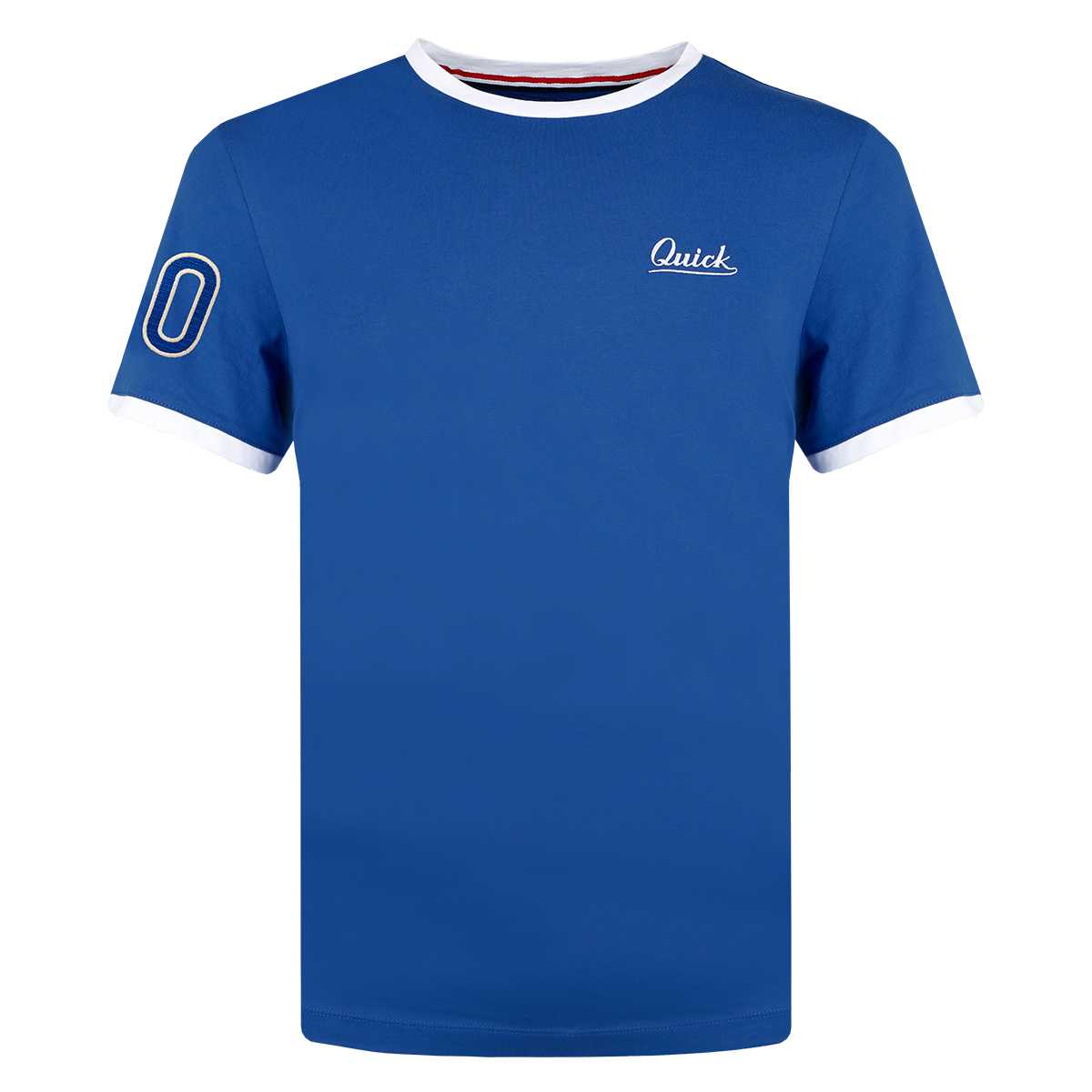 Heren T-shirt Captain | Koningsblauw/Wit