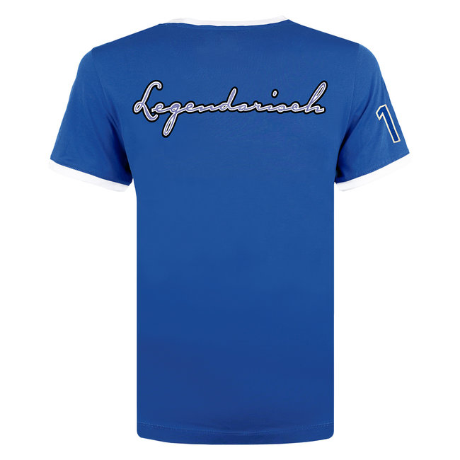 Men's T-shirt Captain - Royal Blue/White