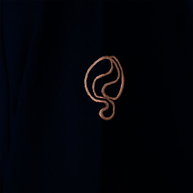 Women's T-shirt Pearl - Dark Blue/Salmon Pink