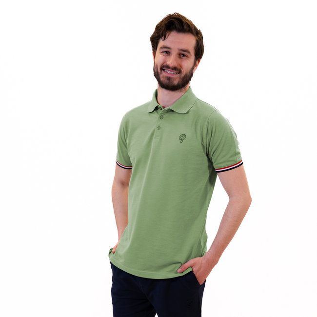 Heren Polo Bloemendaal - Grijsgroen