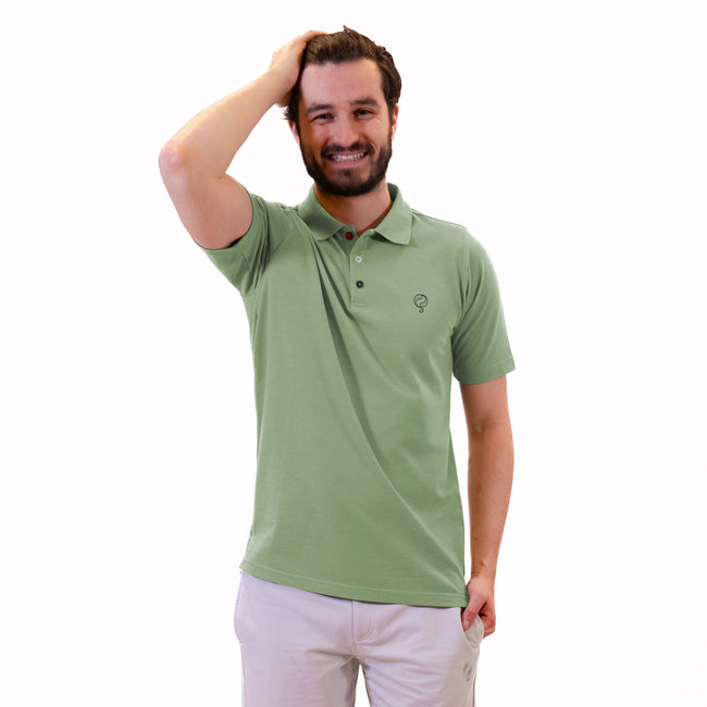 Heren Polo Willemstad - Grijsgroen