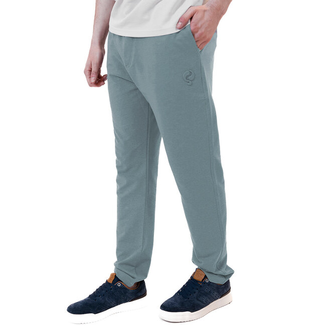 Men's Chino Duiven - Melange Denim Blue