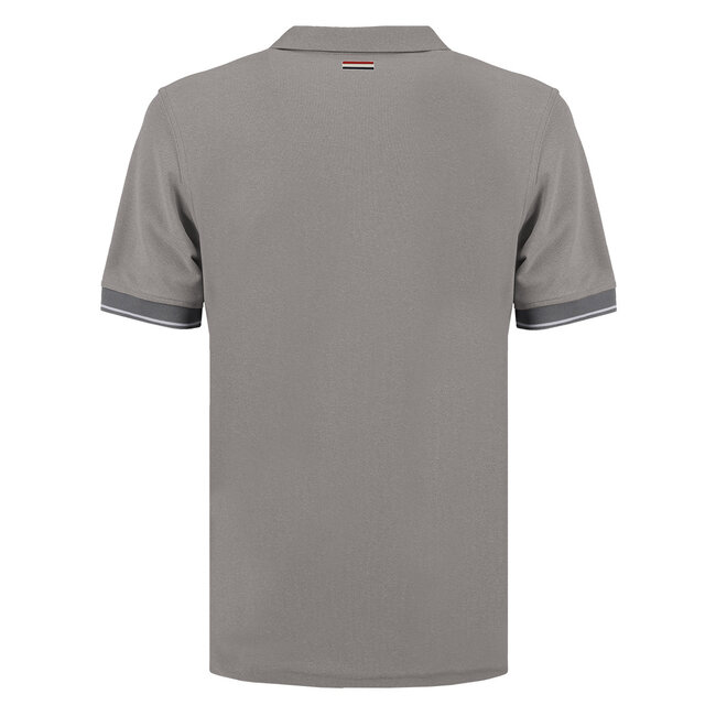 Heren Polo Stroke - Middengrijs