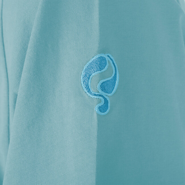 Dames T-shirt Parel - Wolkenblauw/Zalmroze