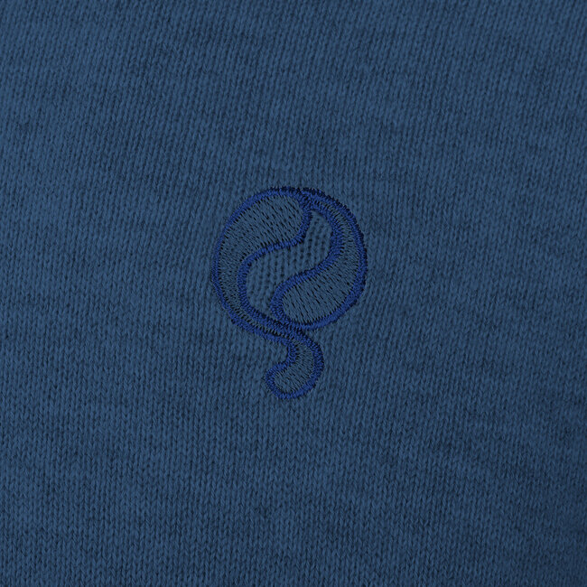 Heren Trui Kralingen - Denim Blauw Melange