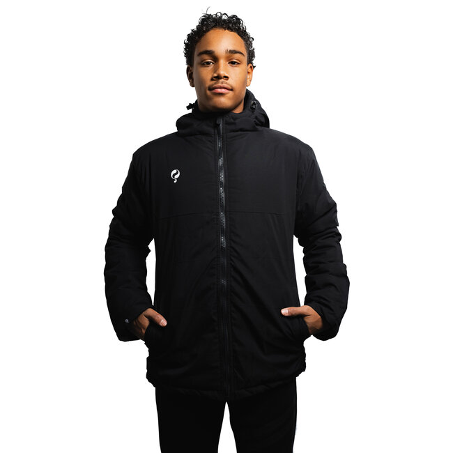 Q1905 Heren Padded Jacket Evergreen - Zwart/Wit
