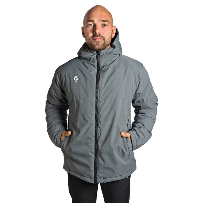 Heren Winterjas Evergreen - Grijs/Wit