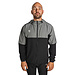 Q1905 Heren Active Trainingsjack Kasius  - Zwart/Grijs/Wit