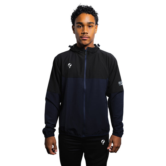 Q1905 Heren Trainingsjack Kasius - Navy/Zwart/Wit
