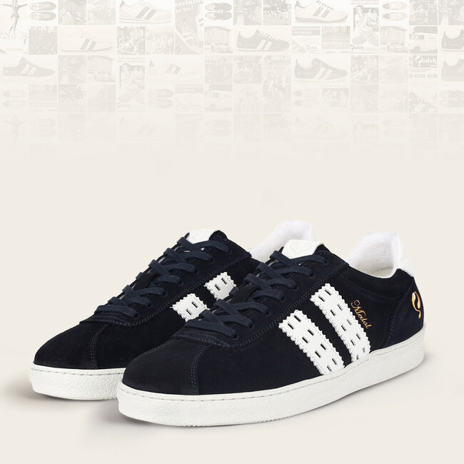 Heren Sneaker Medal - Donkerblauw/Wit