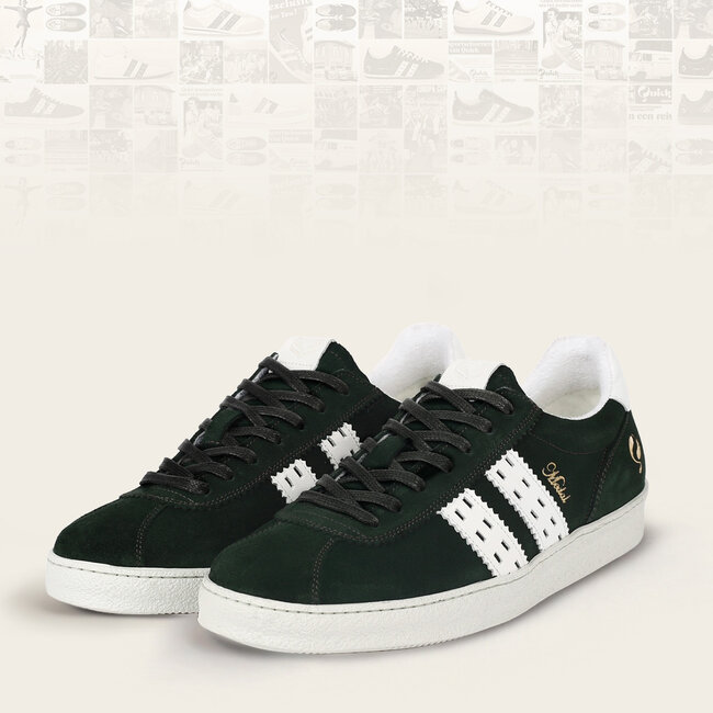 Heren Sneaker Medal - Donkergroen/Wit