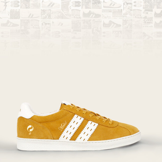 Men's Sneaker Medal - Ochre Yellow/White