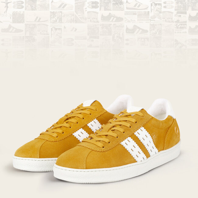 Men's Sneaker Medal - Ochre Yellow/White