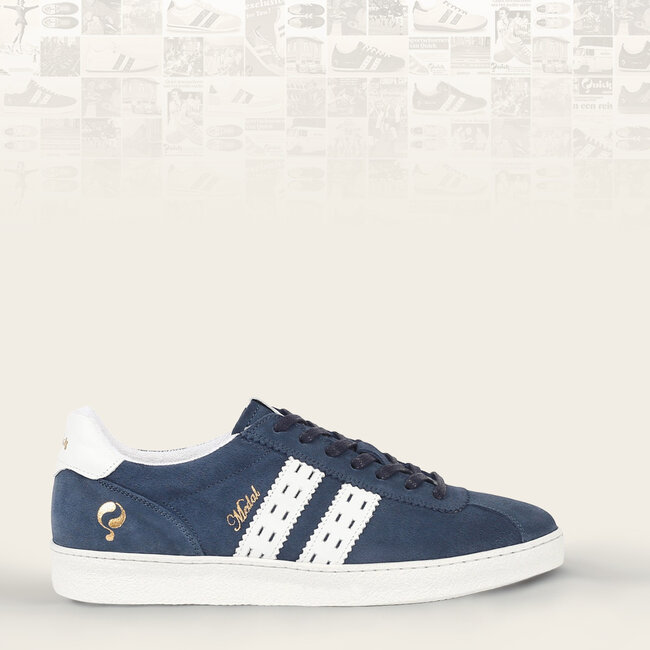 Dames Sneaker Medal - Denim Blauw/Wit