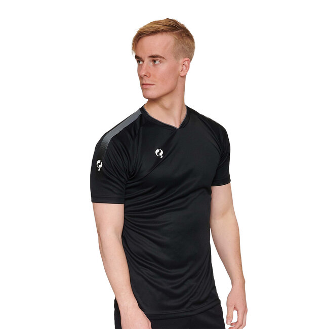 Heren Trainingsshirt Maher - Zwart / Grijs / Wit