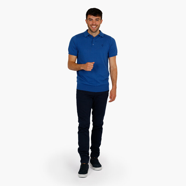Men's Polo Hessum - Evening Blue Melange