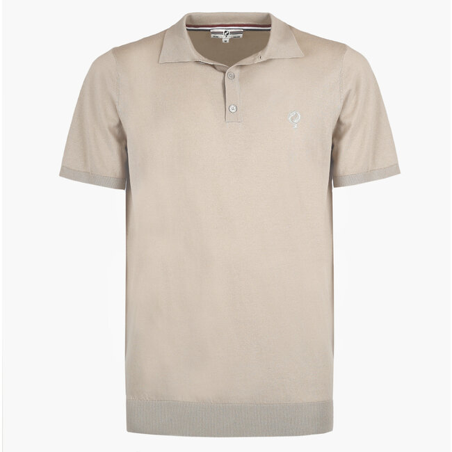 Q1905 Heren Polo Hessum - Licht Beige