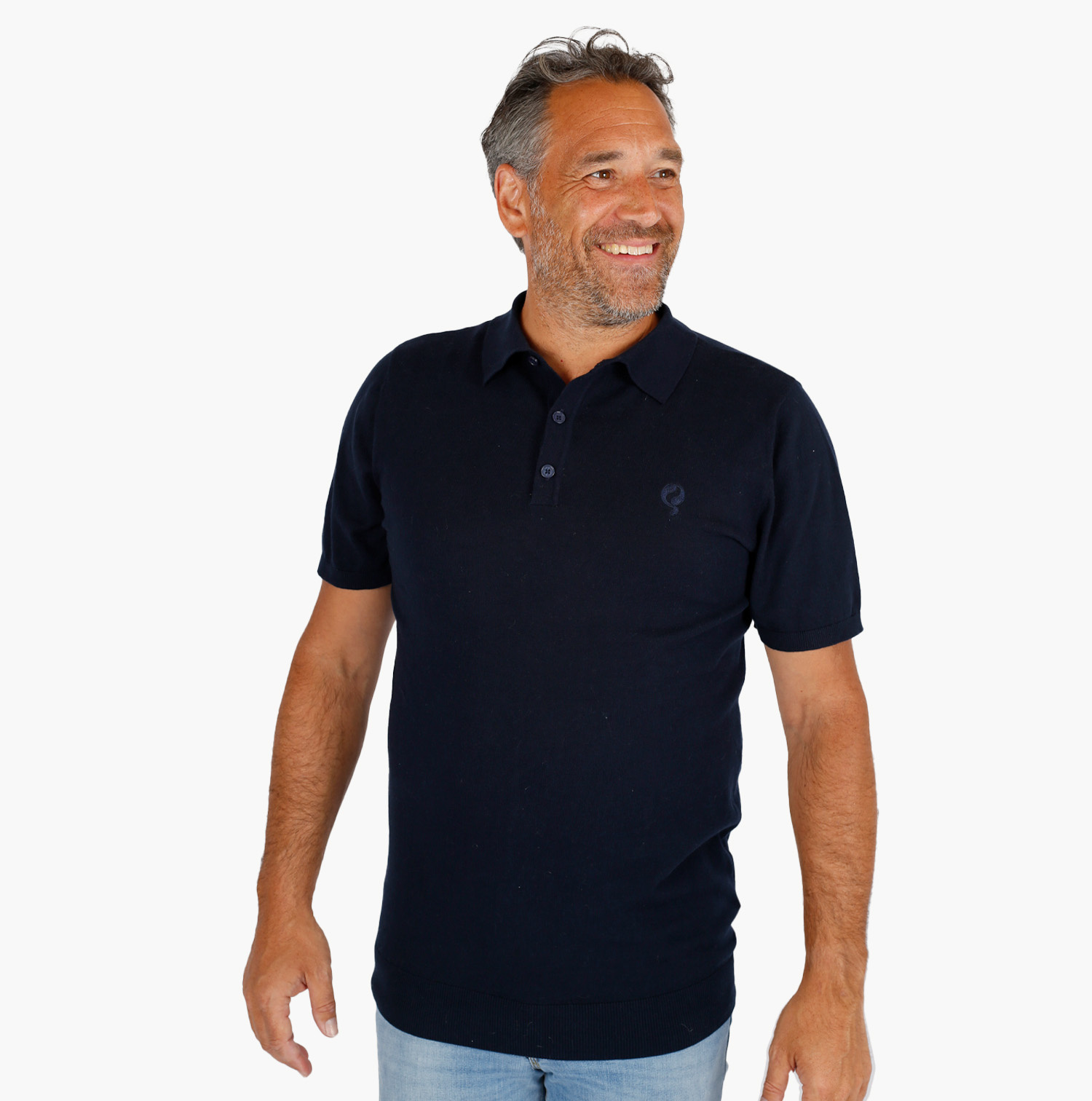 Heren Polo Hessum Donkerblauw Q1905
