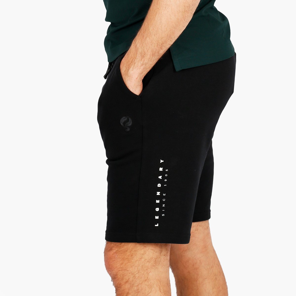 3 voor €99 | Heren Sweatshort Nes | Zwart