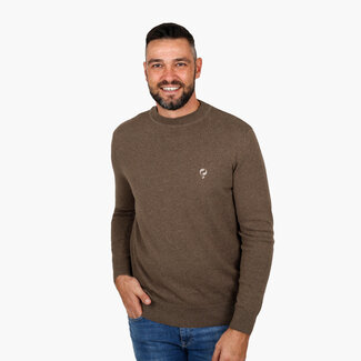 Q1905 Men's turtleneck Pullover Zuidlaren - Taupe