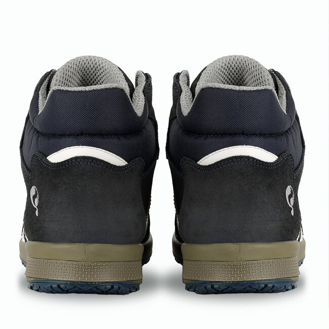 Safety shoe London High - Blue Suede