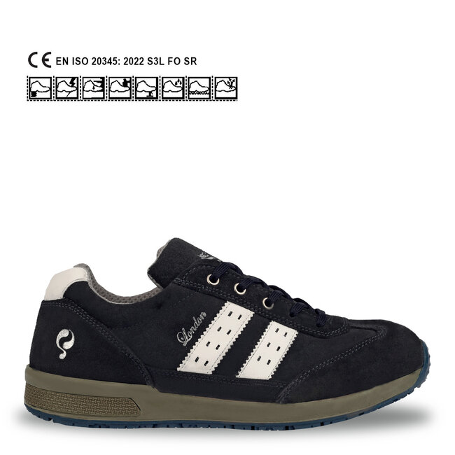 Q1905 Safety shoe London - Navy Blue