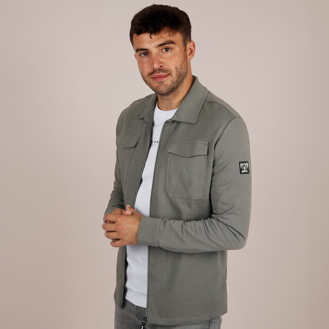 Heren Overshirt Hattem - Zacht Grijsgroen